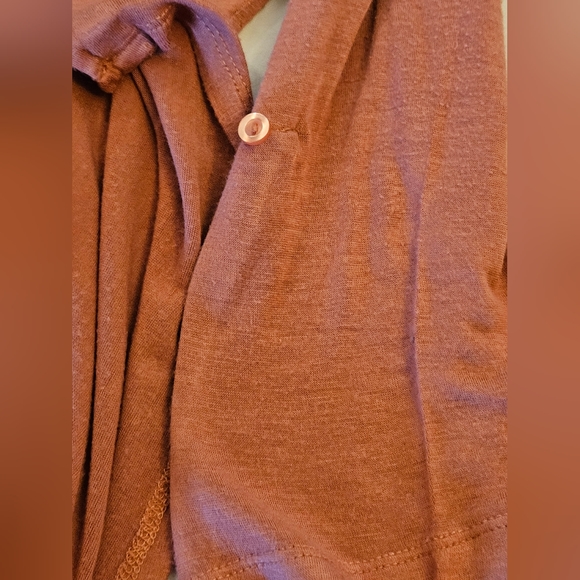 💵3/$20 Pink Rose Lightweight Mauve Button UpShirt - Picture 10 of 15